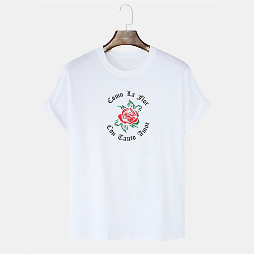 Men's Unisex T shirt Hot Stamping Floral Graphic Prints Plus Size Print Short Sleeve Daily Tops 100% Cotton Basic Casual White Black Blushing Pink
Men's Unisex T shirt Hot Stamping Floral Graphic Prints Plus Size Print Short Sleeve Daily Tops 100% Cotton Basic Casual White Black Blushing Pink