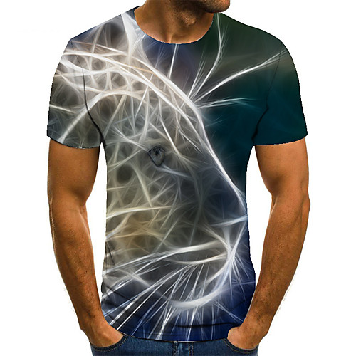 Men's T shirt 3D Print Animal 3D Print Print Short Sleeve Casual Tops Casual Fashion Black / Red
Men's T shirt 3D Print Animal 3D Print Print Short Sleeve Casual Tops Casual Fashion Black / Red