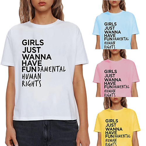 Women's Tee / T-shirt Pure Color Crew Neck Letter Printed Sport Athleisure T Shirt Top Short Sleeves Breathable Soft Comfortable Everyday Use Street Casual Daily Outdoor
Women's Tee / T-shirt Pure Color Crew Neck Letter Printed Sport Athleisure T Shirt Top Short Sleeves Breathable Soft Comfortable Everyday Use Street Casual Daily Outdoor