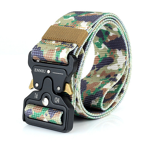 Men's Military Tactical Belt Breathable Wearable Quick Release for Solid Colored Camo Nylon Fall Spring Summer
Men's Military Tactical Belt Breathable Wearable Quick Release for Solid Colored Camo Nylon Fall Spring Summer