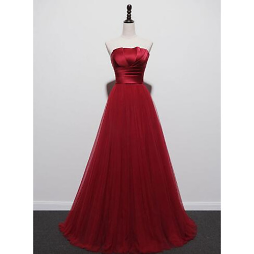 A-Line Minimalist Elegant Engagement Prom Dress Strapless Sleeveless Floor Length Tulle with Pleats Ruched 2021
A-Line Minimalist Elegant Engagement Prom Dress Strapless Sleeveless Floor Length Tulle with Pleats Ruched 2021