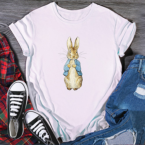 Women's T shirt Graphic Print Round Neck Tops 100% Cotton Basic Basic Top White Black Purple
Women's T shirt Graphic Print Round Neck Tops 100% Cotton Basic Basic Top White Black Purple