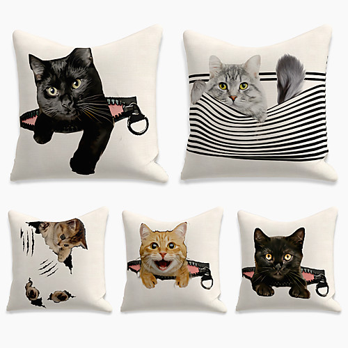 Cushion Cover 5PCS Linen Soft Print Square Throw Pillow Cover Cushion Case Pillowcase for Sofa Bedroom 45 x 45 cm (18 x 18 Inch) Superior Quality Mashine Washable
Cushion Cover 5PCS Linen Soft Print Square Throw Pillow Cover Cushion Case Pillowcase for Sofa Bedroom 45 x 45 cm (18 x 18 Inch) Superior Quality Mashine Washable