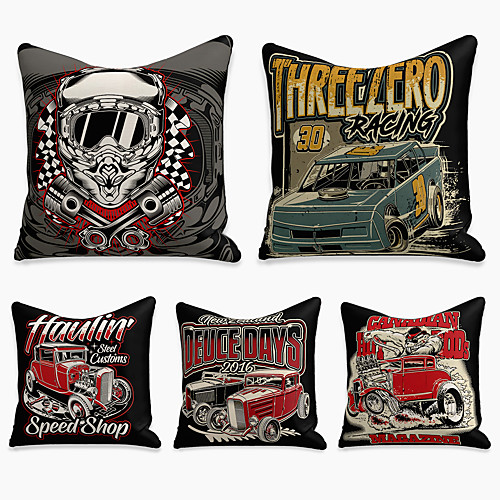 5 pcs Linen Pillow Cover, Cartoon Square Zipper Polyester Traditional Classic
5 pcs Linen Pillow Cover, Cartoon Square Zipper Polyester Traditional Classic
