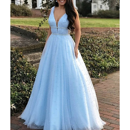 A-Line Elegant Vintage Wedding Guest Prom Dress V Neck Sleeveless Floor Length Satin Tulle with Pleats 2021
A-Line Elegant Vintage Wedding Guest Prom Dress V Neck Sleeveless Floor Length Satin Tulle with Pleats 2021