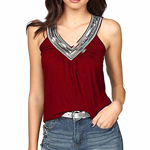 trendinao fashion sexy v neck sequins tank tops,summer sleeveless round neck glitter camisole shimmer vest tops red
trendinao fashion sexy v neck sequins tank tops,summer sleeveless round neck glitter camisole shimmer vest tops red