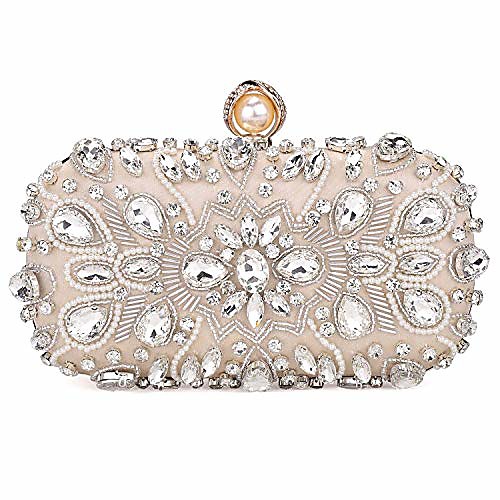 womens crystal evening clutch bag wedding purse bridal prom handbag party bag,beige.
womens crystal evening clutch bag wedding purse bridal prom handbag party bag,beige.