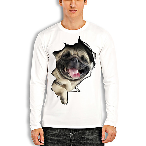Men's Tees T shirt 3D Print Dog Graphic Prints Animal Print Long Sleeve Daily Tops Casual Designer Big and Tall White Red
Men's Tees T shirt 3D Print Dog Graphic Prints Animal Print Long Sleeve Daily Tops Casual Designer Big and Tall White Red