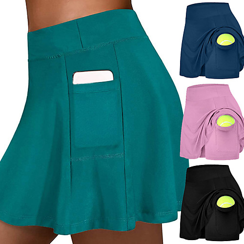 Women's Athletic Skort Running Skirt Athletic Shorts Bottoms 2 in 1 Side Pockets Spandex Fitness Gym Workout Running Jogging Exercise Breathable Quick Dry Moisture Wicking Sport Solid Colored Black
Women's Athletic Skort Running Skirt Athletic Shorts Bottoms 2 in 1 Side Pockets Spandex Fitness Gym Workout Running Jogging Exercise Breathable Quick Dry Moisture Wicking Sport Solid Colored Black