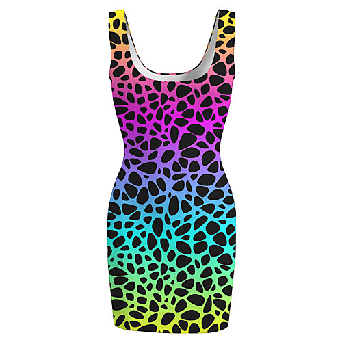 Women's Sports Dress Short Mini Dress Rainbow Sleeveless Color Gradient Print Spring Summer Round Neck Casual 2021 S M L XL XXL 3XL
Women's Sports Dress Short Mini Dress Rainbow Sleeveless Color Gradient Print Spring Summer Round Neck Casual 2021 S M L XL XXL 3XL