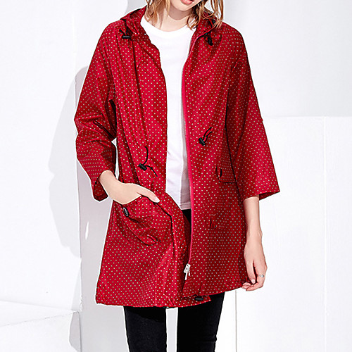 Women's Men's Rain Poncho Waterproof Hiking Jacket Rain Jacket Outdoor Polka Dot Waterproof Lightweight Windproof Breathable Raincoat Poncho Top Fishing Climbing Beach Black Red Blue / Quick Dry
Women's Men's Rain Poncho Waterproof Hiking Jacket Rain Jacket Outdoor Polka Dot Waterproof Lightweight Windproof Breathable Raincoat Poncho Top Fishing Climbing Beach Black Red Blue / Quick Dry