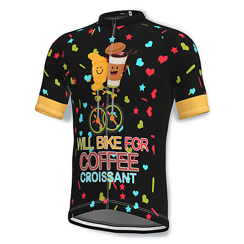 21Grams Men's Short Sleeve Cycling Jersey Spandex Black Cartoon Bike Top Mountain Bike MTB Road Bike Cycling Breathable Quick Dry Sports Clothing Apparel / Athleisure
21Grams Men's Short Sleeve Cycling Jersey Spandex Black Cartoon Bike Top Mountain Bike MTB Road Bike Cycling Breathable Quick Dry Sports Clothing Apparel / Athleisure