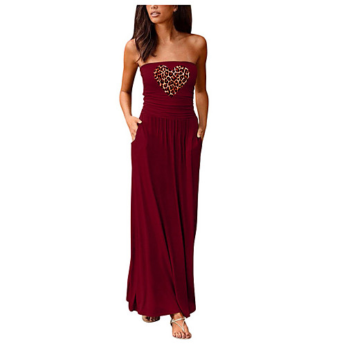 Women's Sheath Dress Maxi long Dress Black Purple Red Wine Army Green Dusty Rose Green Royal Blue Dark Gray Navy Blue Sleeveless Print Summer Strapless Formal 2021 S M L XL XXL
Women's Sheath Dress Maxi long Dress Black Purple Red Wine Army Green Dusty Rose Green Royal Blue Dark Gray Navy Blue Sleeveless Print Summer Strapless Formal 2021 S M L XL XXL