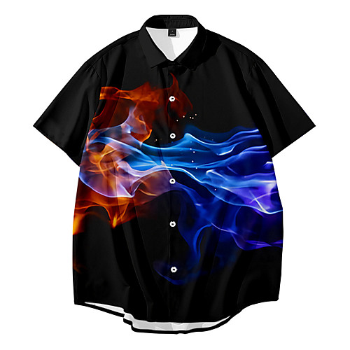 Men's Shirt 3D Print Lightning Button-Down 3D Print Short Sleeve Daily Tops Casual Comfortable Black
Men's Shirt 3D Print Lightning Button-Down 3D Print Short Sleeve Daily Tops Casual Comfortable Black