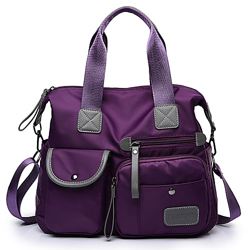 Women's Bags Nylon Top Handle Bag Zipper Plain Daily 2021 Handbags Black Purple Red Navy Blue
Women's Bags Nylon Top Handle Bag Zipper Plain Daily 2021 Handbags Black Purple Red Navy Blue