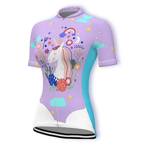 21Grams Women's Short Sleeve Cycling Jersey Spandex Purple Unicorn Bike Top Mountain Bike MTB Road Bike Cycling Breathable Sports Clothing Apparel / Stretchy / Athleisure
21Grams Women's Short Sleeve Cycling Jersey Spandex Purple Unicorn Bike Top Mountain Bike MTB Road Bike Cycling Breathable Sports Clothing Apparel / Stretchy / Athleisure