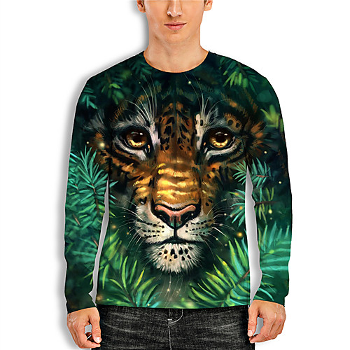 Men's Tunic 3D Print Graphic Cartoon Animal Print Long Sleeve Daily Tops Basic Casual Green
Men's Tunic 3D Print Graphic Cartoon Animal Print Long Sleeve Daily Tops Basic Casual Green