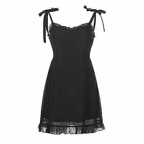goth dark e-girl sweet black summer mini dresses y2k dress spaghetti straps sleeveless swing skater dress(m)
goth dark e-girl sweet black summer mini dresses y2k dress spaghetti straps sleeveless swing skater dress(m)