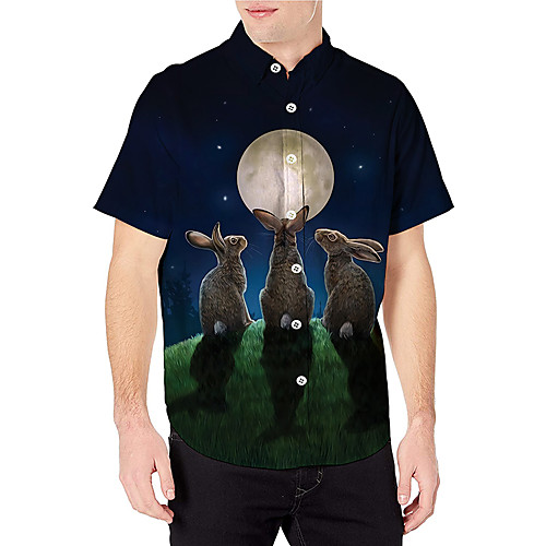 Men's Shirt 3D Print Graphic Prints Rabbit / Bunny Animal Print Short Sleeve Daily Tops Casual Designer Black
Men's Shirt 3D Print Graphic Prints Rabbit / Bunny Animal Print Short Sleeve Daily Tops Casual Designer Black