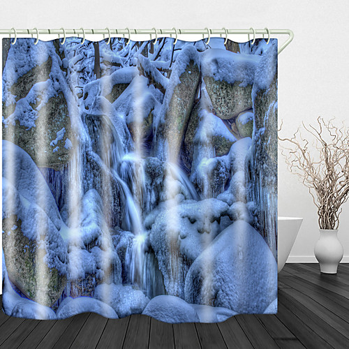 Beautiful Snow Scene Print Waterproof Fabric Shower Curtain for Bathroom Home Decor Covered Bathtub Curtains Liner Includes with Hooks
Beautiful Snow Scene Print Waterproof Fabric Shower Curtain for Bathroom Home Decor Covered Bathtub Curtains Liner Includes with Hooks