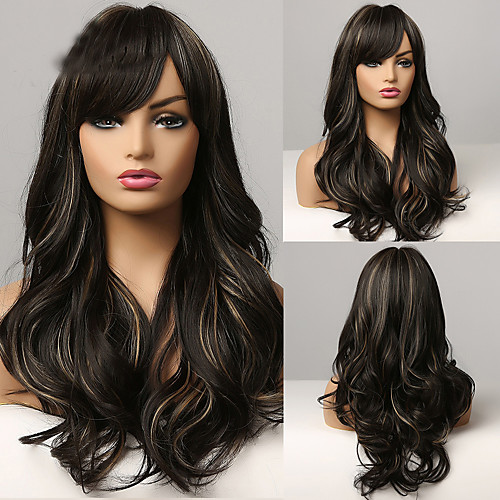 Synthetic Wig Body Wave Kinky Asymmetrical Side Part Wig 26 inch Black / Brown Synthetic Hair Women's Cosplay Party Fashion Dark Brown
Synthetic Wig Body Wave Kinky Asymmetrical Side Part Wig 26 inch Black / Brown Synthetic Hair Women's Cosplay Party Fashion Dark Brown