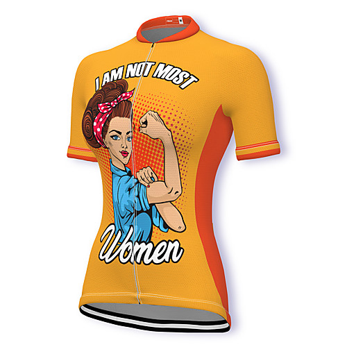 21Grams Women's Short Sleeve Cycling Jersey Spandex Orange Cartoon Bike Top Mountain Bike MTB Road Bike Cycling Breathable Sports Clothing Apparel / Stretchy / Athleisure
21Grams Women's Short Sleeve Cycling Jersey Spandex Orange Cartoon Bike Top Mountain Bike MTB Road Bike Cycling Breathable Sports Clothing Apparel / Stretchy / Athleisure