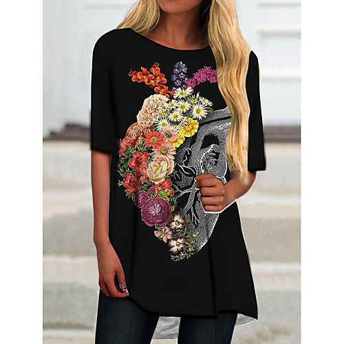 Women's T Shirt Dress Tee Dress Short Mini Dress Black Half Sleeve Floral Color Block Animal Print Spring Summer Round Neck Casual 2021 S M L XL XXL 3XL
Women's T Shirt Dress Tee Dress Short Mini Dress Black Half Sleeve Floral Color Block Animal Print Spring Summer Round Neck Casual 2021 S M L XL XXL 3XL