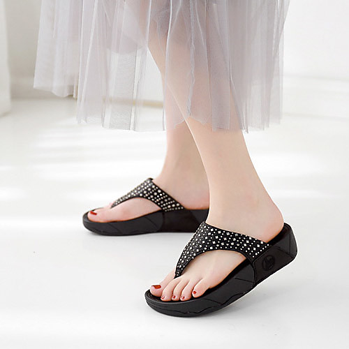 Women's Sandals Boho Bohemia Beach Wedge Heel Round Toe PU Sequin Solid Colored Black Blue Coffee
Women's Sandals Boho Bohemia Beach Wedge Heel Round Toe PU Sequin Solid Colored Black Blue Coffee