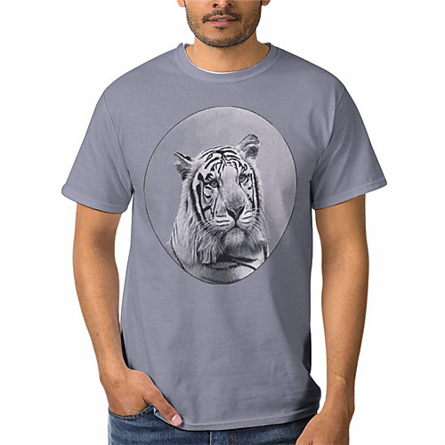 Men's T shirt 3D Print Graphic Animal 3D Print Short Sleeve Daily Tops Basic Casual Gray
Men's T shirt 3D Print Graphic Animal 3D Print Short Sleeve Daily Tops Basic Casual Gray