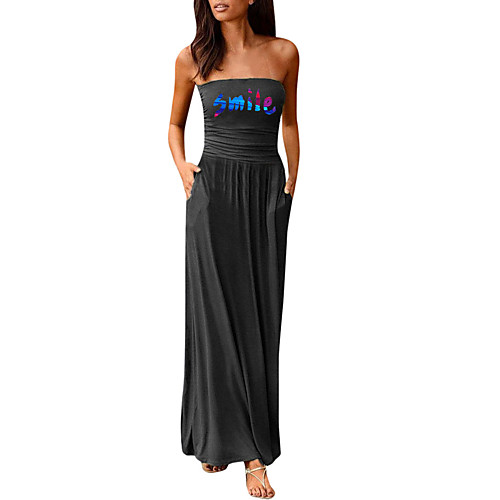 Women's Sheath Dress Maxi long Dress Black Purple Red Wine Army Green Dusty Rose Green Royal Blue Dark Gray Navy Blue Sleeveless Letter Summer Strapless Elegant 2021 S M L XL XXL
Women's Sheath Dress Maxi long Dress Black Purple Red Wine Army Green Dusty Rose Green Royal Blue Dark Gray Navy Blue Sleeveless Letter Summer Strapless Elegant 2021 S M L XL XXL