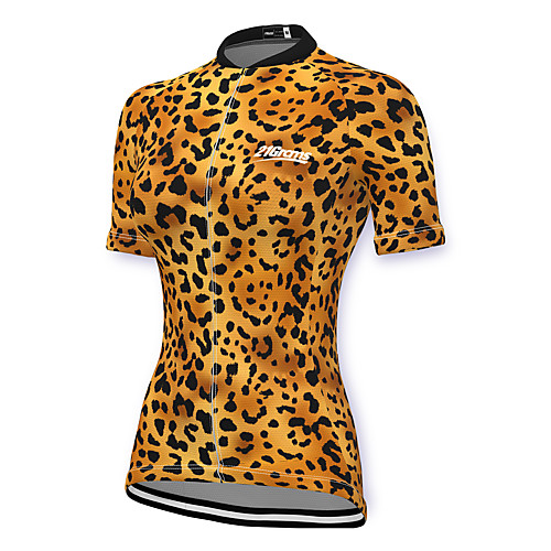 21Grams Women's Short Sleeve Cycling Jersey Spandex Yellow Leopard Bike Top Mountain Bike MTB Road Bike Cycling Breathable Sports Clothing Apparel / Stretchy / Athleisure
21Grams Women's Short Sleeve Cycling Jersey Spandex Yellow Leopard Bike Top Mountain Bike MTB Road Bike Cycling Breathable Sports Clothing Apparel / Stretchy / Athleisure