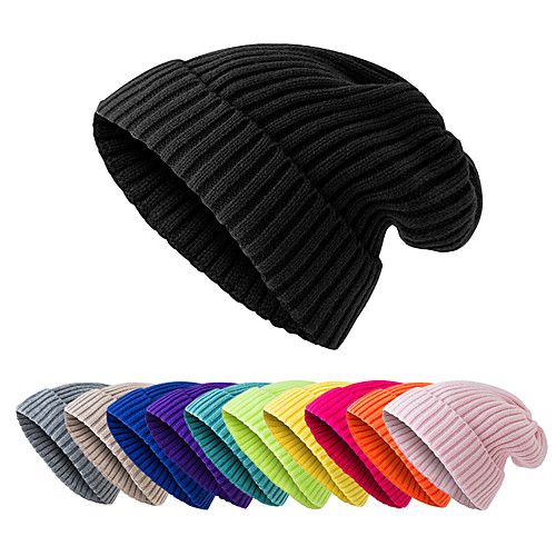 Women's Men's Hiking Cap Beanie Hat 1 PCS Winter Outdoor Windproof Warm Soft Thick Skull Cap Beanie Solid Color Woolen Cloth Black Purple Yellow for Fishing Climbing Running
Women's Men's Hiking Cap Beanie Hat 1 PCS Winter Outdoor Windproof Warm Soft Thick Skull Cap Beanie Solid Color Woolen Cloth Black Purple Yellow for Fishing Climbing Running