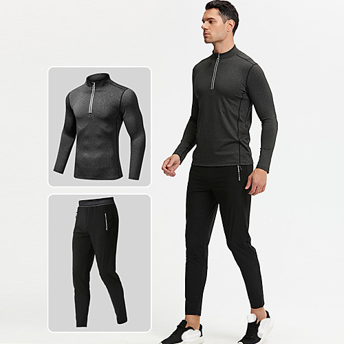 Men's 2 Piece Half Zip Tracksuit Athleisure 2pcs Summer Long Sleeve Elastane Moisture Wicking Breathable Sweat Out Fitness Jogging Sportswear Solid Colored Normal Gray Black Black BlackGray Half Zip
Men's 2 Piece Half Zip Tracksuit Athleisure 2pcs Summer Long Sleeve Elastane Moisture Wicking Breathable Sweat Out Fitness Jogging Sportswear Solid Colored Normal Gray Black Black BlackGray Half Zip