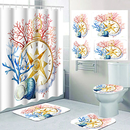 Four-piece Design of Bathroom Waterproof Shower Curtain and Leisure Toilet Floor Mat
Four-piece Design of Bathroom Waterproof Shower Curtain and Leisure Toilet Floor Mat