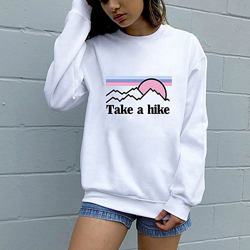 Women's Sweatshirt Pullover Pure Color Crew Neck Letter Printed Sport Athleisure Sweatshirt Top Long Sleeve Breathable Soft Comfortable Everyday Use Street Casual Daily Outdoor
Women's Sweatshirt Pullover Pure Color Crew Neck Letter Printed Sport Athleisure Sweatshirt Top Long Sleeve Breathable Soft Comfortable Everyday Use Street Casual Daily Outdoor