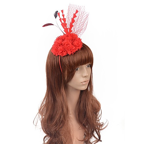 Retro Hyperbole Net Headpiece with Feather / Floral 1 Piece Horse Race Headpiece
Retro Hyperbole Net Headpiece with Feather / Floral 1 Piece Horse Race Headpiece
