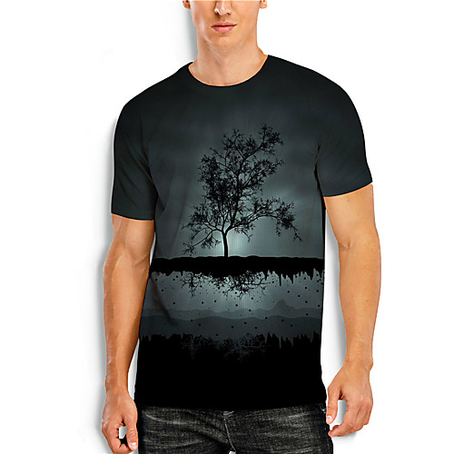 Men's T shirt 3D Print Graphic Prints Landscape 3D Print Short Sleeve Daily Tops Basic Casual Green / Black
Men's T shirt 3D Print Graphic Prints Landscape 3D Print Short Sleeve Daily Tops Basic Casual Green / Black