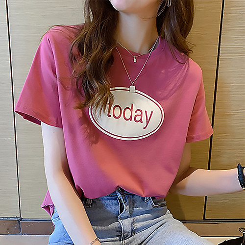 Women's Tee / T-shirt Pure Color Crew Neck Sport Athleisure Top Short Sleeves Breathable Soft Comfortable Everyday Use Casual Daily Outdoor
Women's Tee / T-shirt Pure Color Crew Neck Sport Athleisure Top Short Sleeves Breathable Soft Comfortable Everyday Use Casual Daily Outdoor