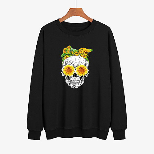 Women's Pullover Sweatshirt Leopard Skull Print Daily Casual Hoodies Sweatshirts White Black Red
Women's Pullover Sweatshirt Leopard Skull Print Daily Casual Hoodies Sweatshirts White Black Red