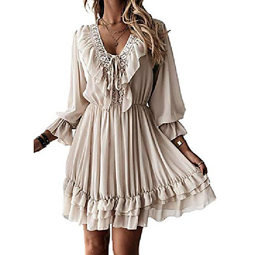 gosopin womens square neck long sleeve mini dress lace ruffle shift dressesmedium beige
gosopin womens square neck long sleeve mini dress lace ruffle shift dressesmedium beige