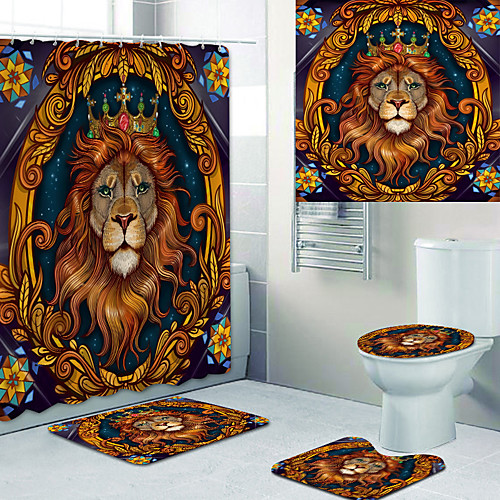 Bathroom Shower Curtains & Hooks Rainbow Neoclassical Polyester Waterproof
Bathroom Shower Curtains & Hooks Rainbow Neoclassical Polyester Waterproof