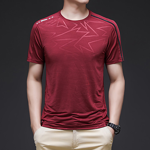 Men's T shirt Hiking Tee shirt Short Sleeve Tee Tshirt Top Outdoor Lightweight Breathable Quick Dry Stretchy Autumn / Fall Spring Polyester Black Red Blue Fishing Climbing Camping / Hiking / Caving
Men's T shirt Hiking Tee shirt Short Sleeve Tee Tshirt Top Outdoor Lightweight Breathable Quick Dry Stretchy Autumn / Fall Spring Polyester Black Red Blue Fishing Climbing Camping / Hiking / Caving