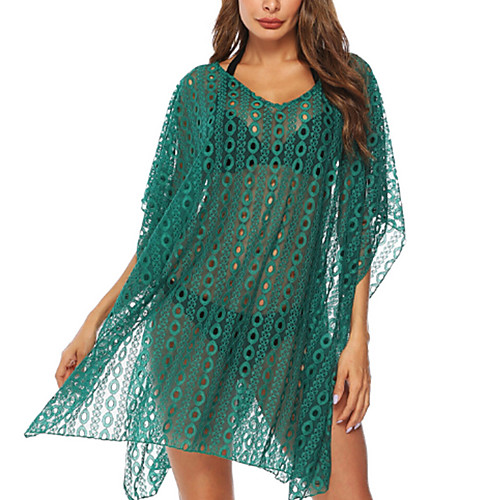 Women's Cover-Up Swimsuit Solid Colored Normal Swimwear Bathing Suits Green
Women's Cover-Up Swimsuit Solid Colored Normal Swimwear Bathing Suits Green