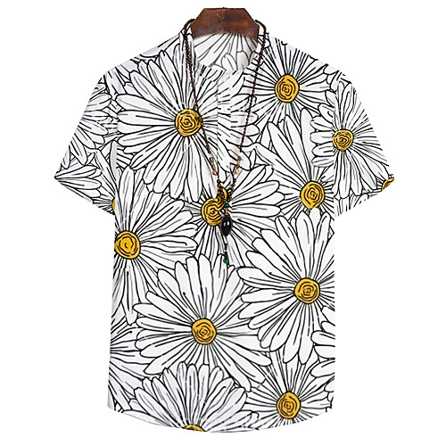 Men's Shirt 3D Print Floral Daisy Button-Down 3D Print Short Sleeve Casual Tops Casual Fashion Breathable Comfortable Gray
Men's Shirt 3D Print Floral Daisy Button-Down 3D Print Short Sleeve Casual Tops Casual Fashion Breathable Comfortable Gray