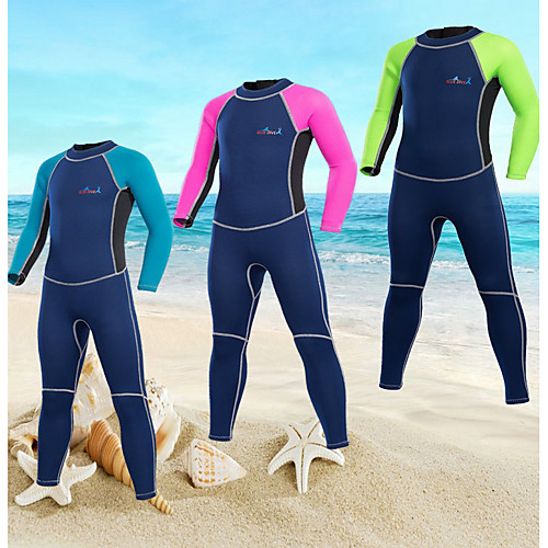 Boys' Full Wetsuit 2.5mm Nylon SCR Neoprene Diving Suit Long Sleeve Back Zip Knee Pads Solid Colored Autumn / Fall Winter Spring / High Elasticity / Kids
Boys' Full Wetsuit 2.5mm Nylon SCR Neoprene Diving Suit Long Sleeve Back Zip Knee Pads Solid Colored Autumn / Fall Winter Spring / High Elasticity / Kids
