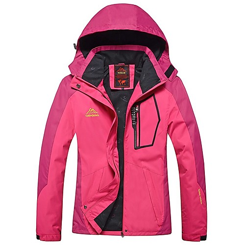 Women's Hiking Jacket Outdoor Patchwork Waterproof Windproof Breathable Anti-tear Top Full Length Visible Zipper Fishing Climbing Camping / Hiking / Caving Purple Red Blue Rose Red
Women's Hiking Jacket Outdoor Patchwork Waterproof Windproof Breathable Anti-tear Top Full Length Visible Zipper Fishing Climbing Camping / Hiking / Caving Purple Red Blue Rose Red