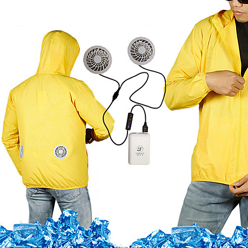 Men's Hoodie Jacket Cooling Fan Jacket Outdoor Air Conditioning USB Rechargeable Lightweight Breathable Jacket Spring Summer Fishing Camping & Hiking Cycling / Bike White Yellow Orange / Long Sleeve
Men's Hoodie Jacket Cooling Fan Jacket Outdoor Air Conditioning USB Rechargeable Lightweight Breathable Jacket Spring Summer Fishing Camping & Hiking Cycling / Bike White Yellow Orange / Long Sleeve