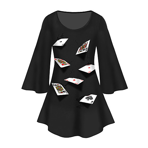 Women's Plus Size Print Graphic Tunic Large Size Crewneck 3/4 Length Sleeve Basic Tops XL XXL 3XL Black Big Size
Women's Plus Size Print Graphic Tunic Large Size Crewneck 3/4 Length Sleeve Basic Tops XL XXL 3XL Black Big Size