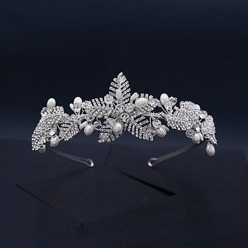 Luxury Wedding Alloy Headpiece with Glitter / Pearls / Crystals 1 Piece Wedding / Special Occasion Headpiece
Luxury Wedding Alloy Headpiece with Glitter / Pearls / Crystals 1 Piece Wedding / Special Occasion Headpiece