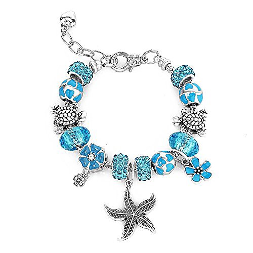 majesto beach charm bracelet for women and girls 7-8.5 inch sea turtle bracelet sea star ocean summer bracelets sea glass jewelry gifts silver plated
majesto beach charm bracelet for women and girls 7-8.5 inch sea turtle bracelet sea star ocean summer bracelets sea glass jewelry gifts silver plated